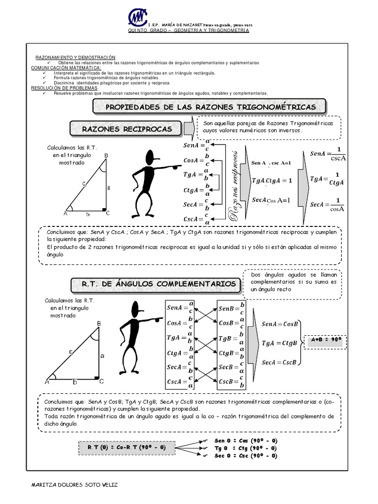 Razones Trigonometricas 5c2ba1 PDF | PDF | Trigonometría | Espacio