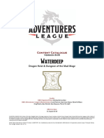 Adventurers League Content Catalogue v809