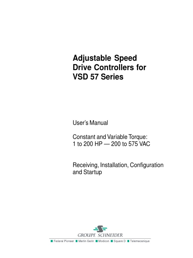 Variable Speed Drive | PDF | Electric Motor | Relay