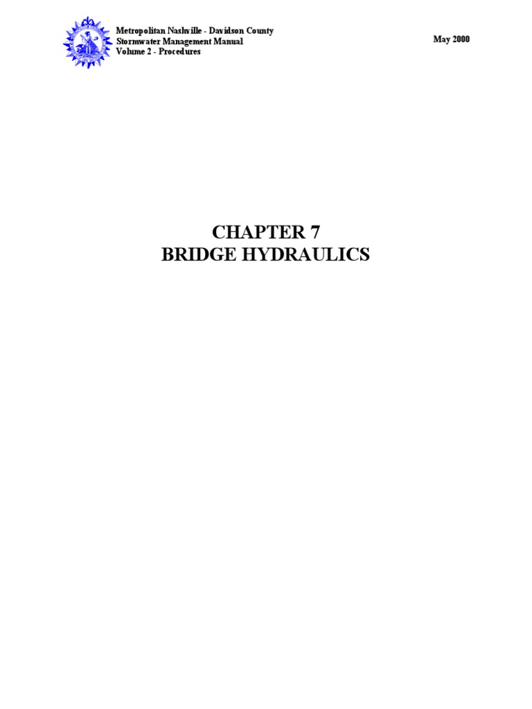Bridge Hydraulics: Metropolitan Nashville - Davidson County Stormwater ...