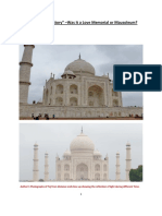Taj Mahal-A "True Story" - Was It A Love Memorial or Mausoleum?