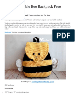 Crochet Bumble Bee Backpack Pattern by Crochet For You