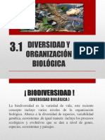 3.1 Diversidad y Organizacion Biologica