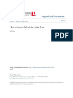 Discretion in Administrative Law