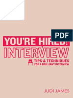You Re Hired Interview Tips and Techniques for a Brilliant Interview