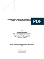 Training book for solar PV installers and operators