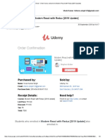 Udemy Recipt