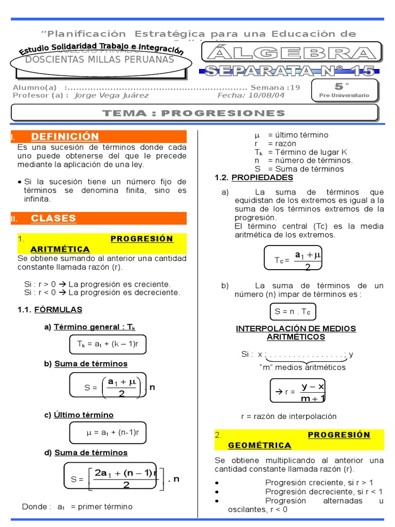Algebra 15 | PDF | Enseñanza de matemática | Cálculo