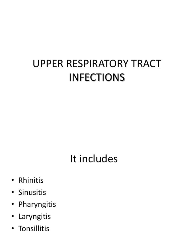 Upper Respiratory Tract Infections | PDF | Allergy | Allergen