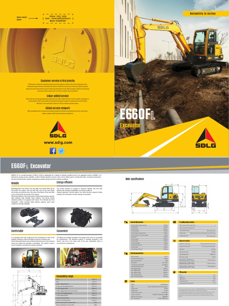 SDLG E660f | PDF | Cylinder (Engine) | Engines