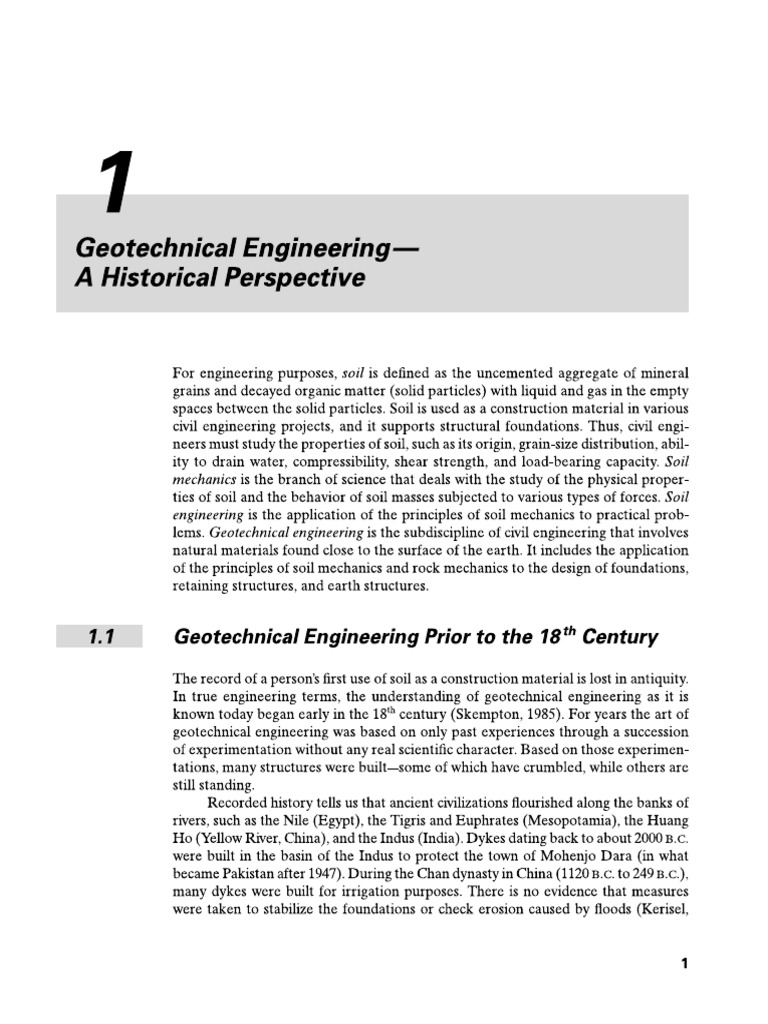 CH 1 Significance of Soil | PDF