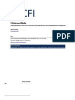 Financial Model 3 Statement Model