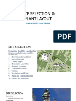 Site Selection Plant Layout