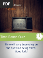 Analog Television Systems QUIZ