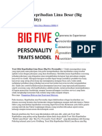 Teori Sifat Kepribadian Lima Besar (Big Five Personality)