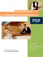 UFCD - 8260 - Comunicação, Vendas e Reclamações Na Restauração - Índice