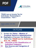 TRAIN Law On Income Tax For Individuals, Partnerships & Corporations - Part 1