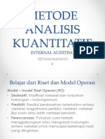 Metode Analisis Kuantitatif