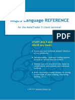 Mql5 Language Reference: For The Metatrader 5 Client Terminal