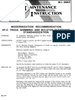 Modernization Recommendation HT-C Truck Shimming and L3Olster Clearance Standardization