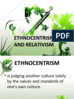 Ethnocentrism and Relativism