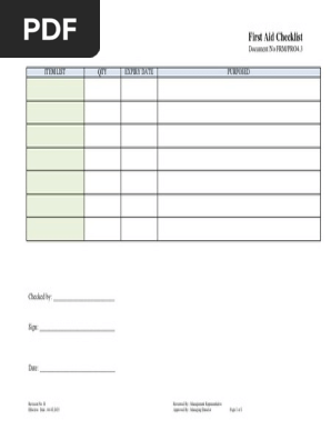 PRO4.3 First Aid Checklist.docx