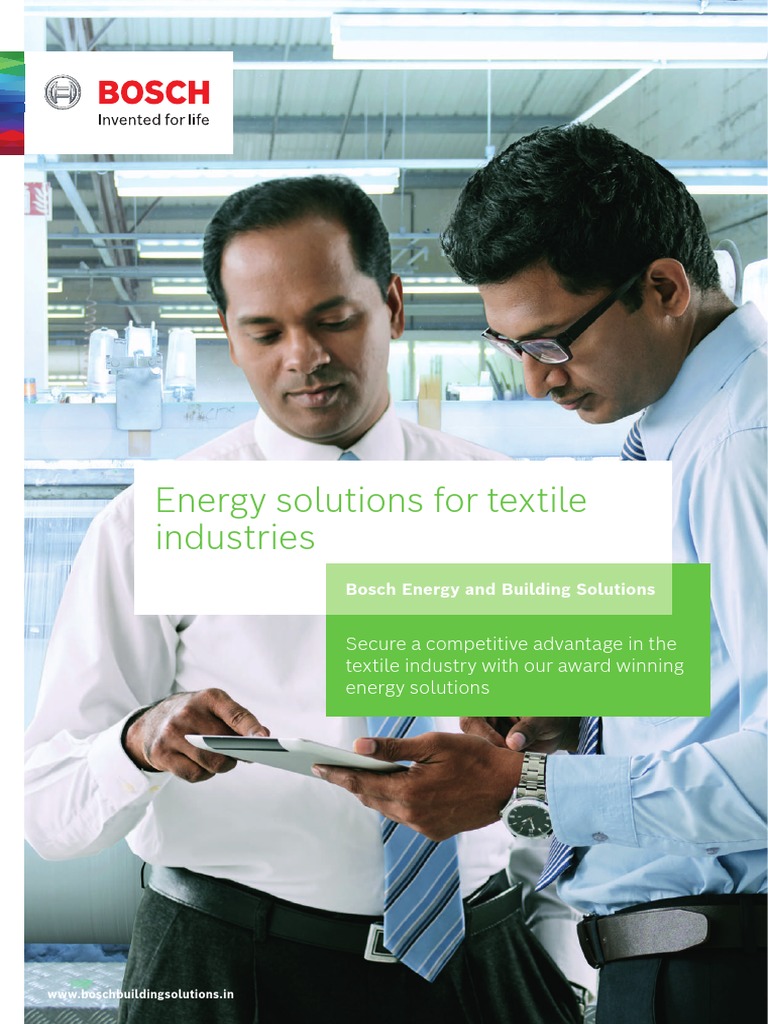 Energy Solutions for Textile Industry | PDF | Solar Power | Water Heating