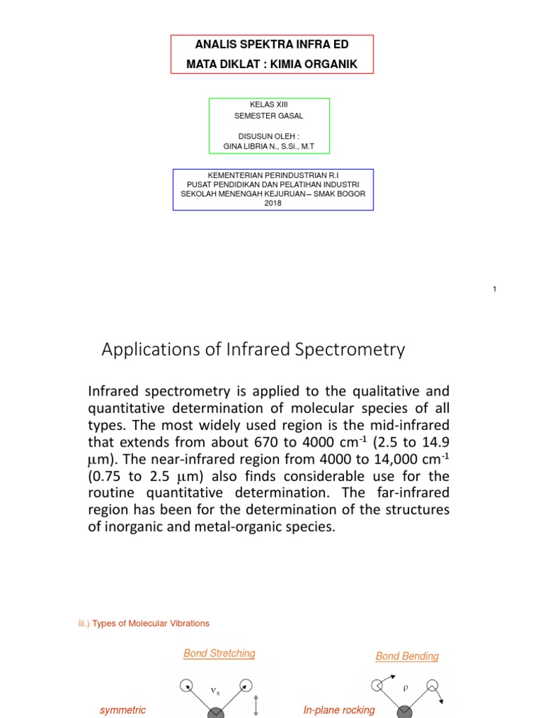 5321 - 1. Materi Ir | PDF | Amine | Infrared Spectroscopy