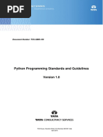 Org It (TCS-iQMS-166) Python Programming Standards and Guidelines PDF