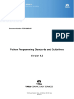 Org It (TCS-iQMS-166) Python Programming Standards and Guidelines PDF