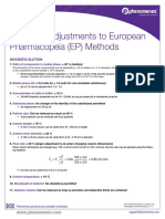 Allowable Changes To EP Methods