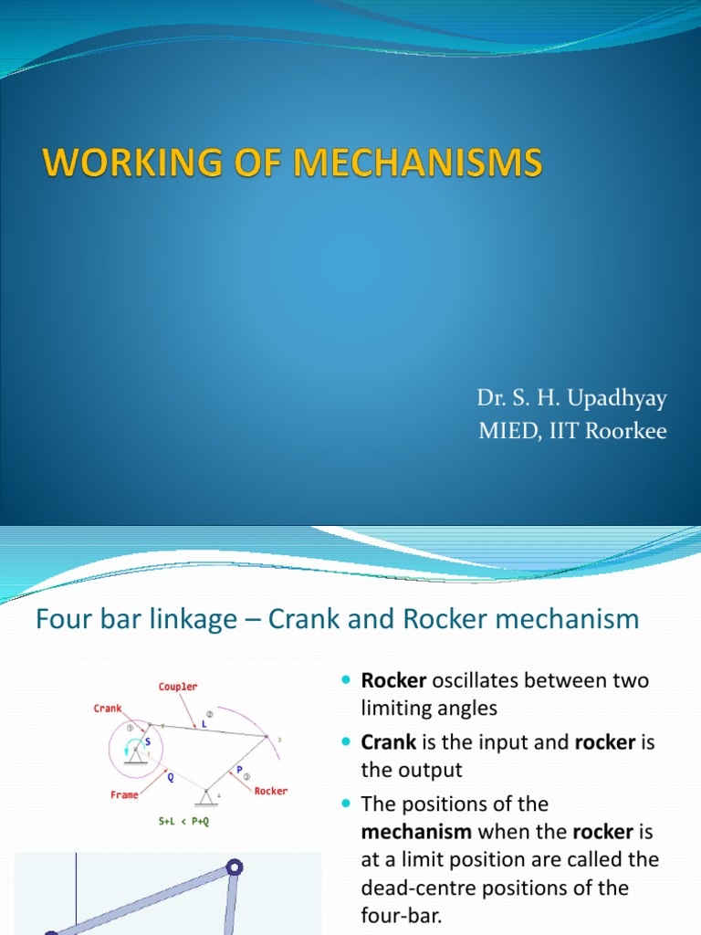L4 Applied Linkages PDF Machines Mechanical Engineering