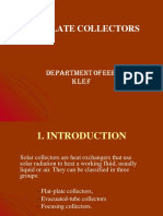 Flat-Plate Collectors: Department Ofeee KL E F