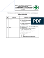 7.5.4.b Persyaratan Kompetensi Petugas Dalam Mendampingi Pasien Ketika Dirujuk