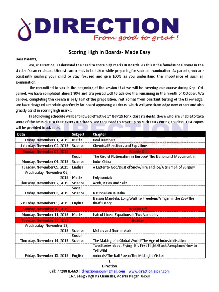Scoring High in Boards - Made Easy | PDF | Test (Assessment) | Science
