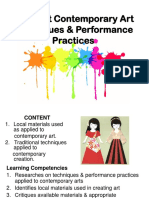 6different Contemporary Art Techniques & Performance Practices