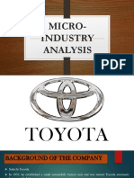 Toyota Micro-Industry Analysis: Founding to Future