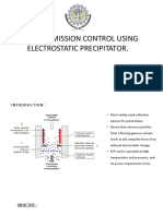 Carbon Emission Control Using Electrostatic Precipitator