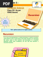 Computer Science: Recursion