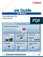 Canon SX210 Software Guide