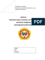 Modul DI Gudang Farmasi Kotamadya/Provinsi: Praktek Kerja Profesi Apoteker