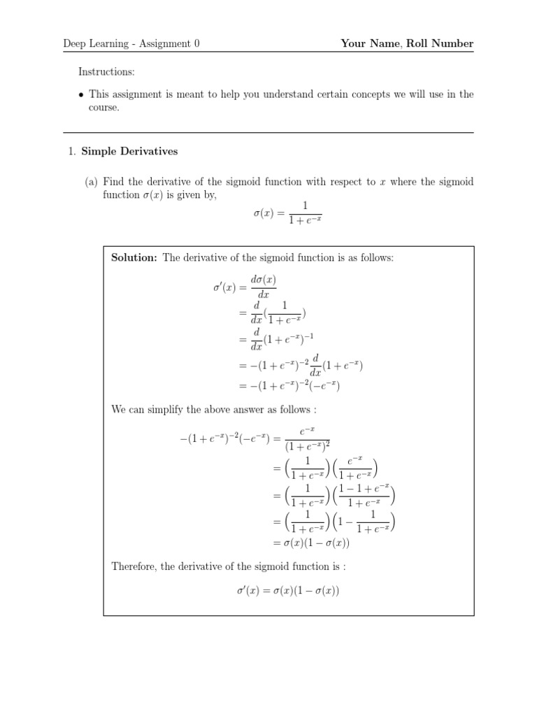 Deep Learning Assignment0 PDF | PDF | Eigenvalues And Eigenvectors ...