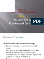 Lecture 1.0 Introduction To Prestressed Concrete