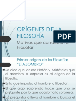 Orígenes de La Filosofía