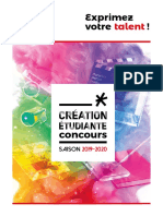 Concours de création étudiante 2019-2020: brochure