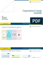 Organizational Change Danone: Ade Dhani Murtopo M. Alif Kusuma Rahmawati Sinaga