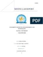 Data Mining Lab Report