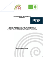 Memoria Explicativa Del Mapa Geomorfológico Aplicado A Movimientos en Masa Escala 1 100000 Plancha 109 Rionegro