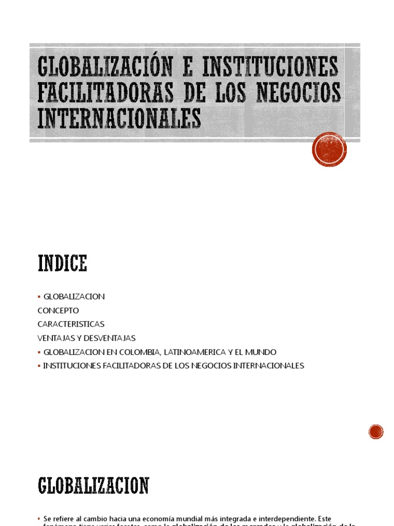 Diapositivas Globalizacion Pdf Globalización Comercio