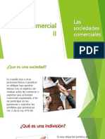 Derecho Comercial II - Las Sociedades Comerciales.
